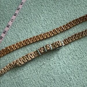 Rag & Bone Tan Leather Belt L